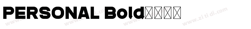 PERSONAL Bold字体转换